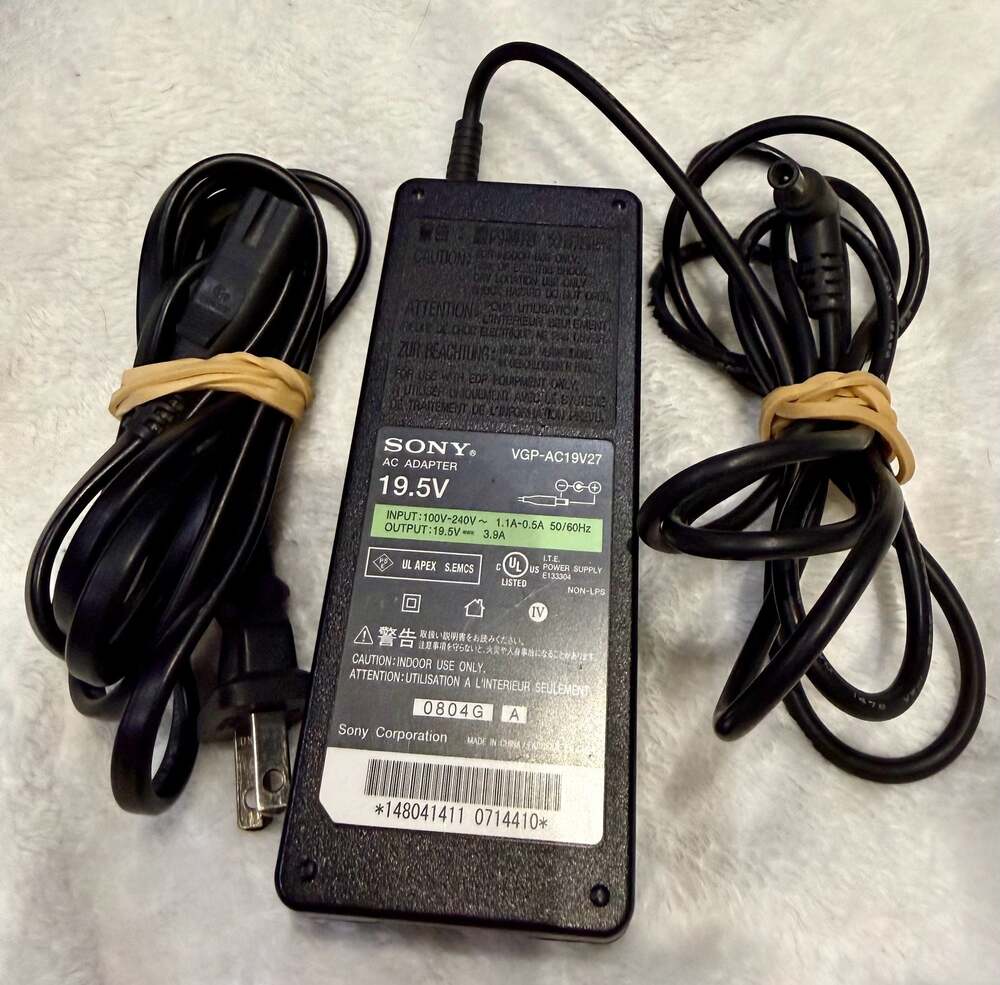Sony VGP-AC19V27 19.5V AC Power Adapter Charger